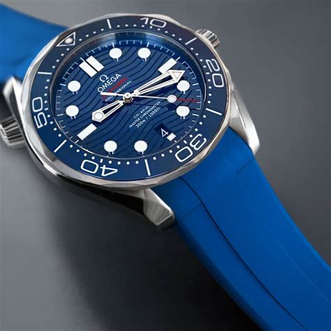 omega seamaster rubber strap